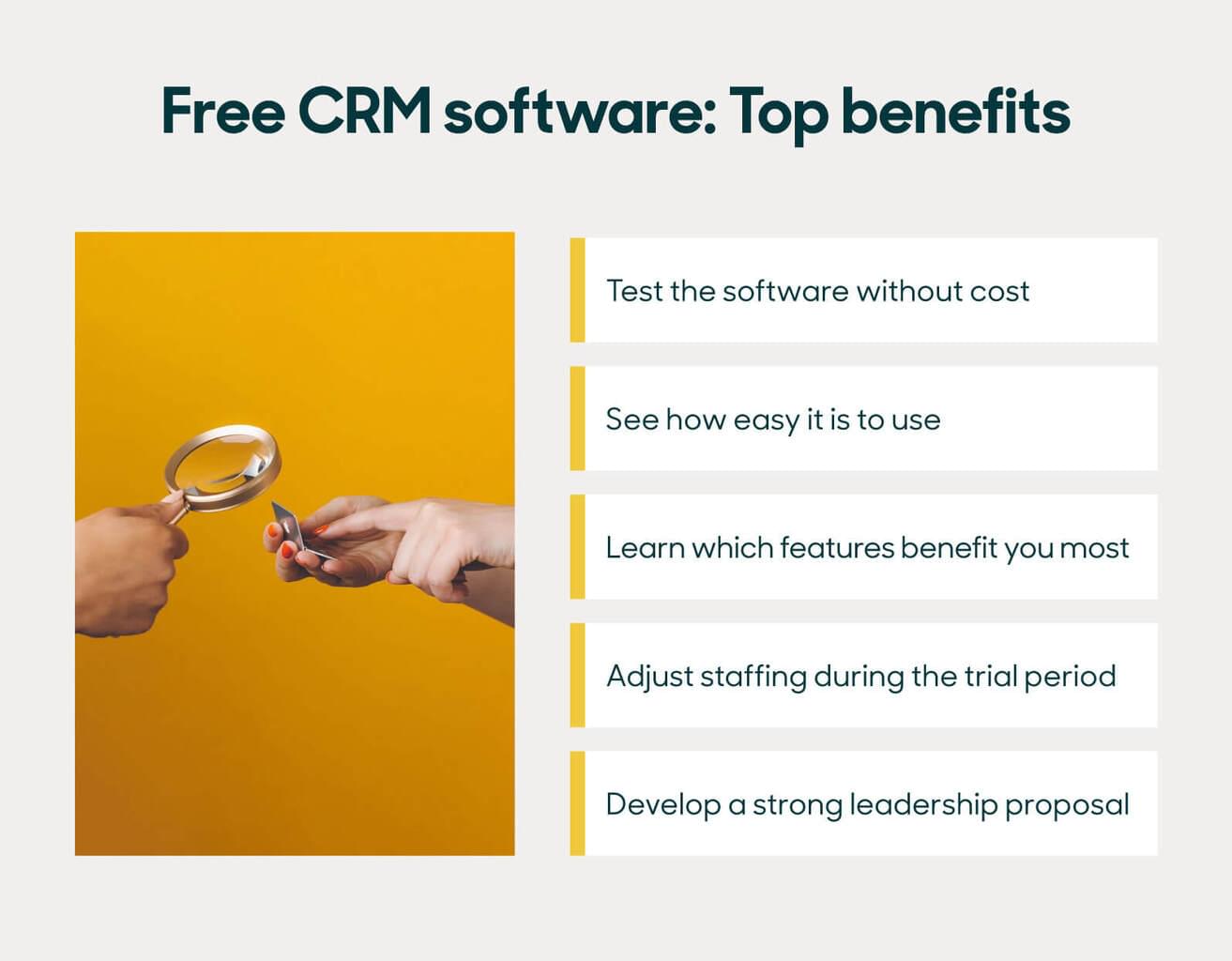 Benefits of free CRM tools