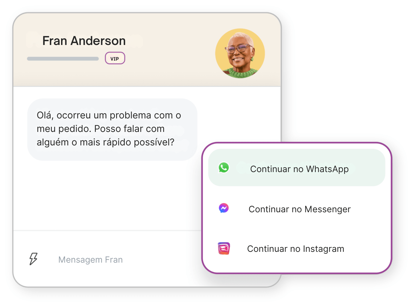 A product image of the Zendesk omnichannel Agent Workspace.