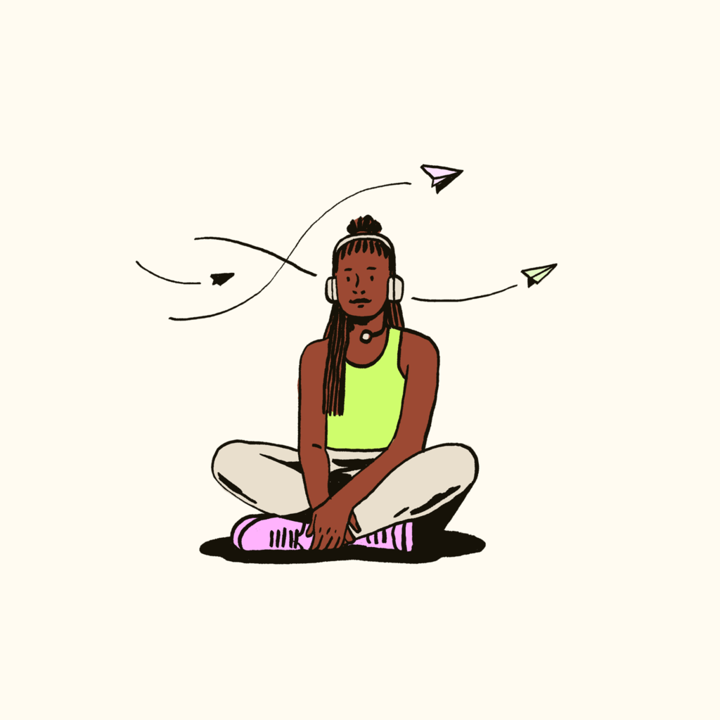 Agent sitting on the ground