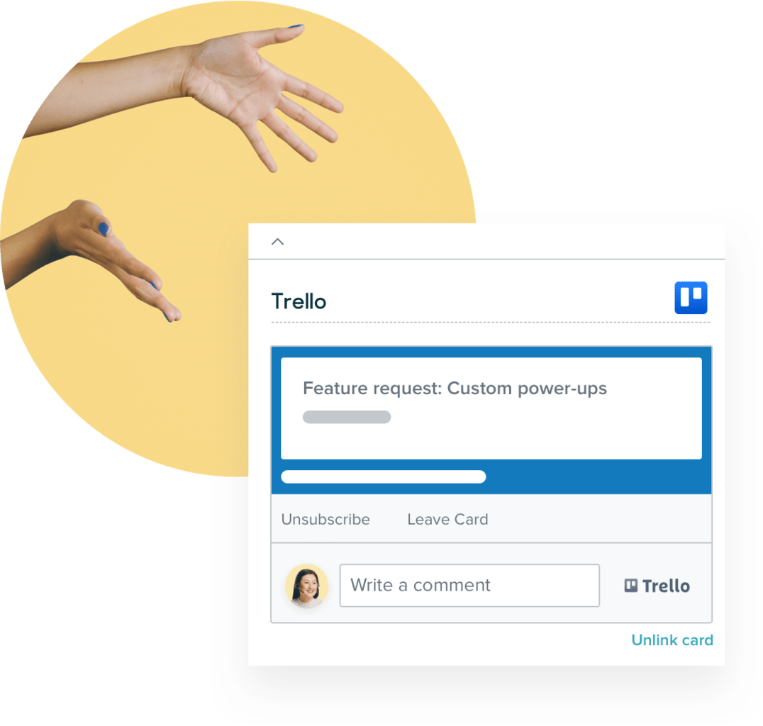 Trello card screen