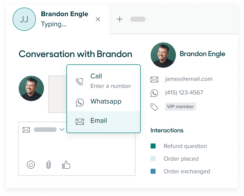 Product screen: Frictionless agent experience