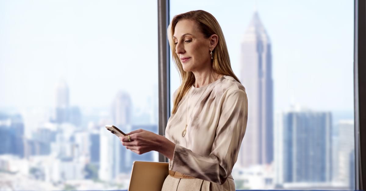 woman on phone