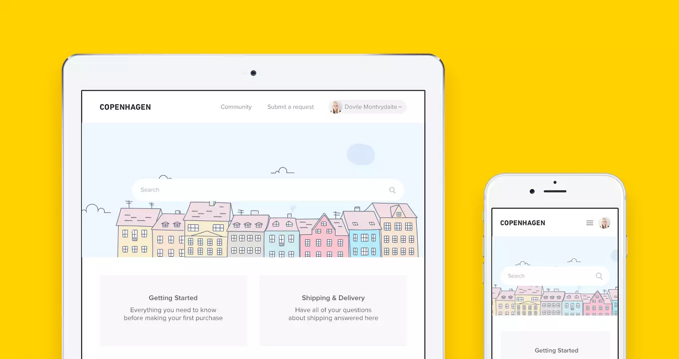 Meet "Copenhagen", Zendesk’s new responsive Help Center theme