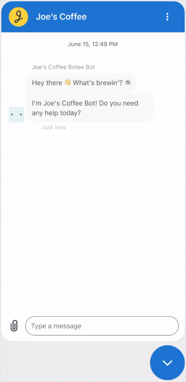Gif of generative replies for bots