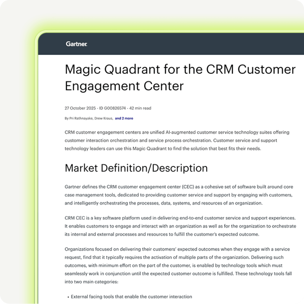 Imagery of Gartner's document for Magic Quadrant