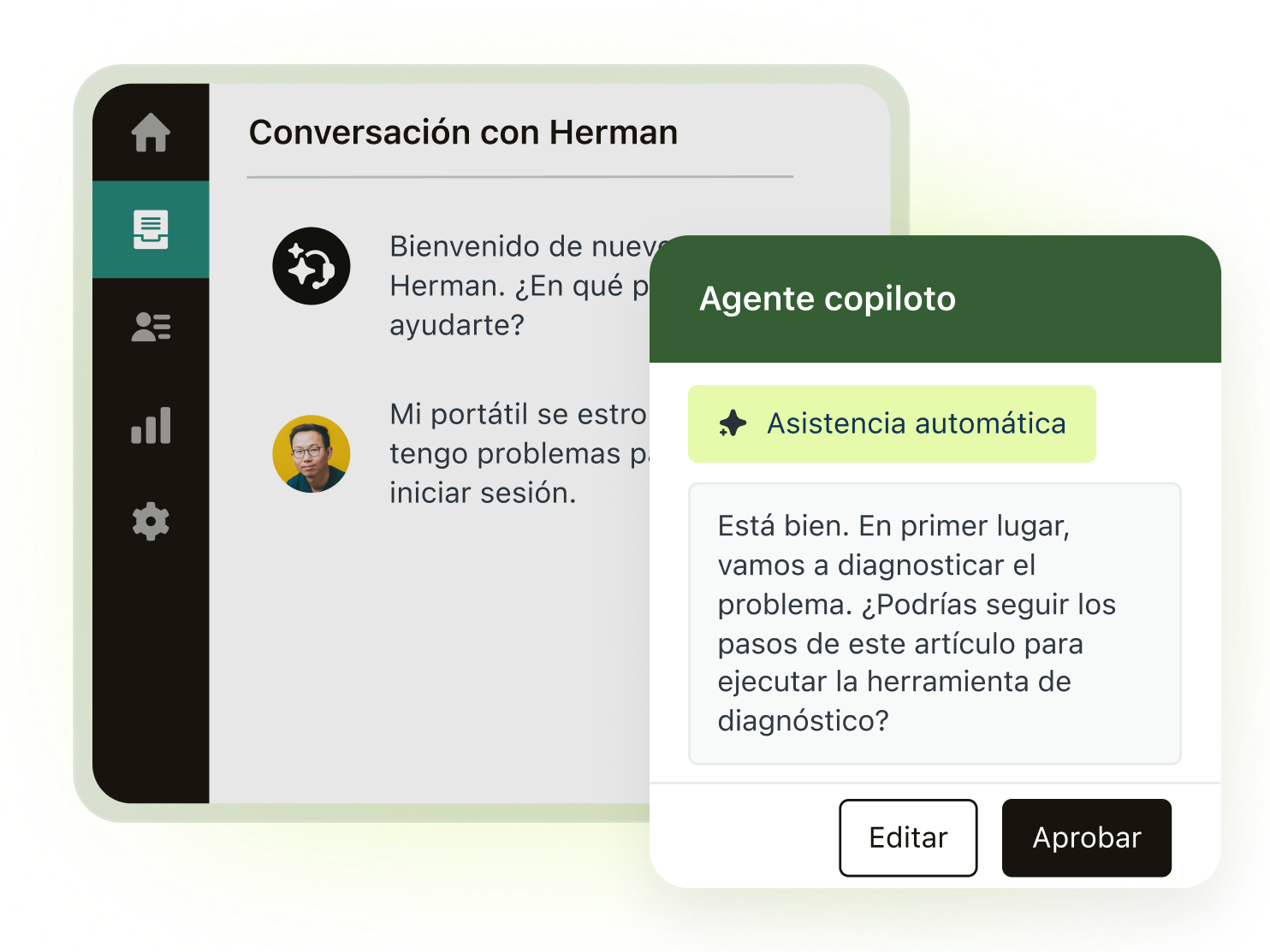 Una ilustración de automatización con IA