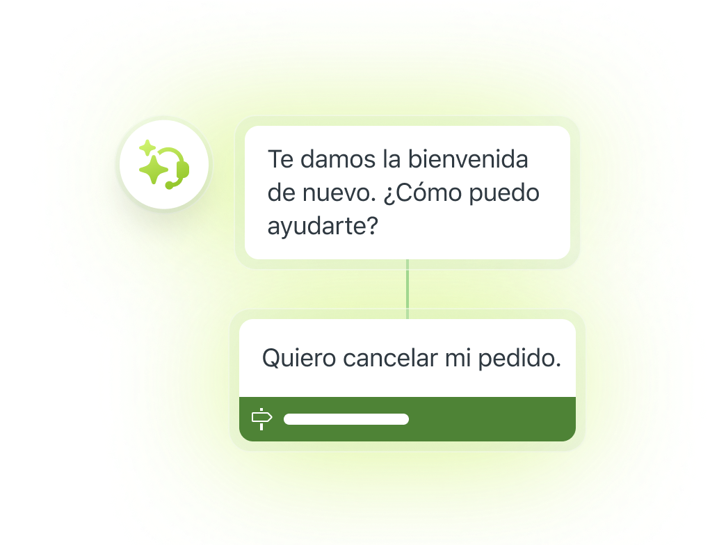 Chat del agente IA