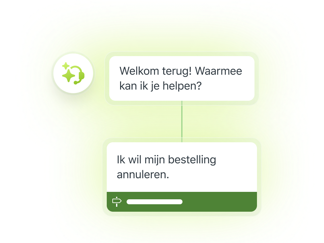 Chat met AI agent