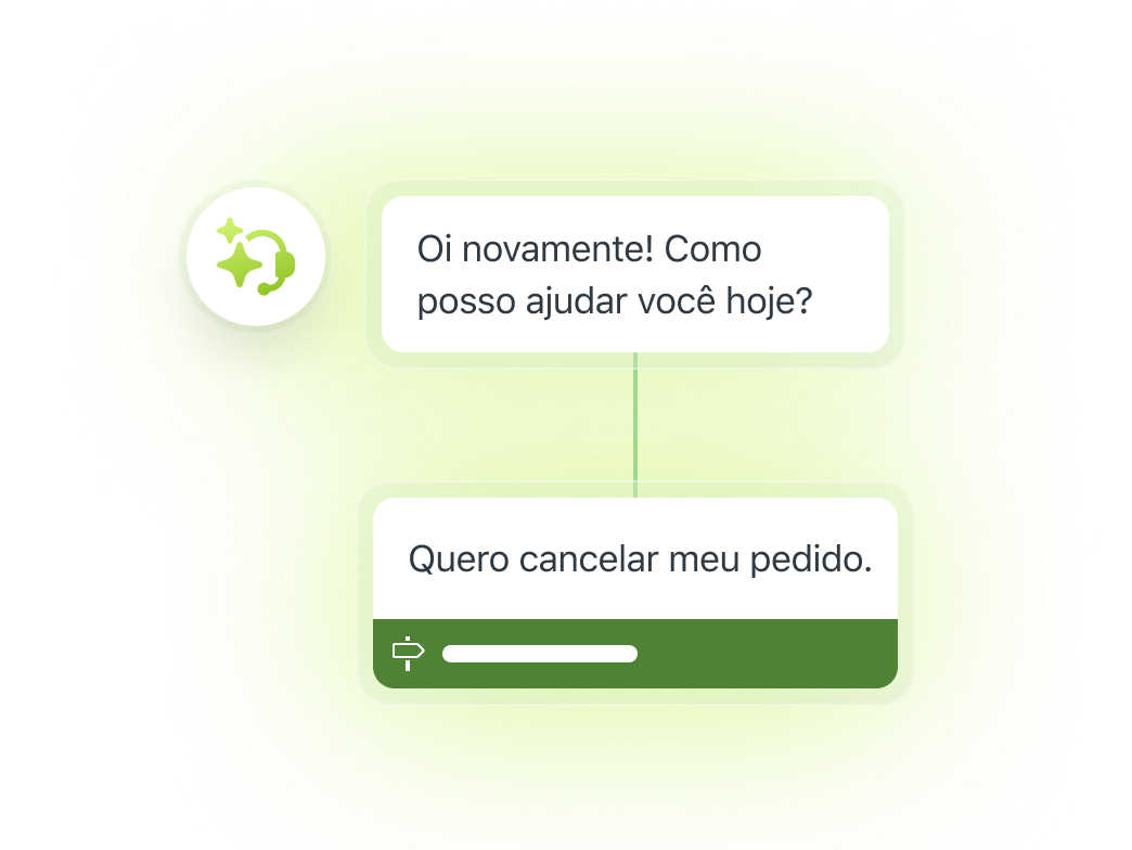 Chat do agente de IA