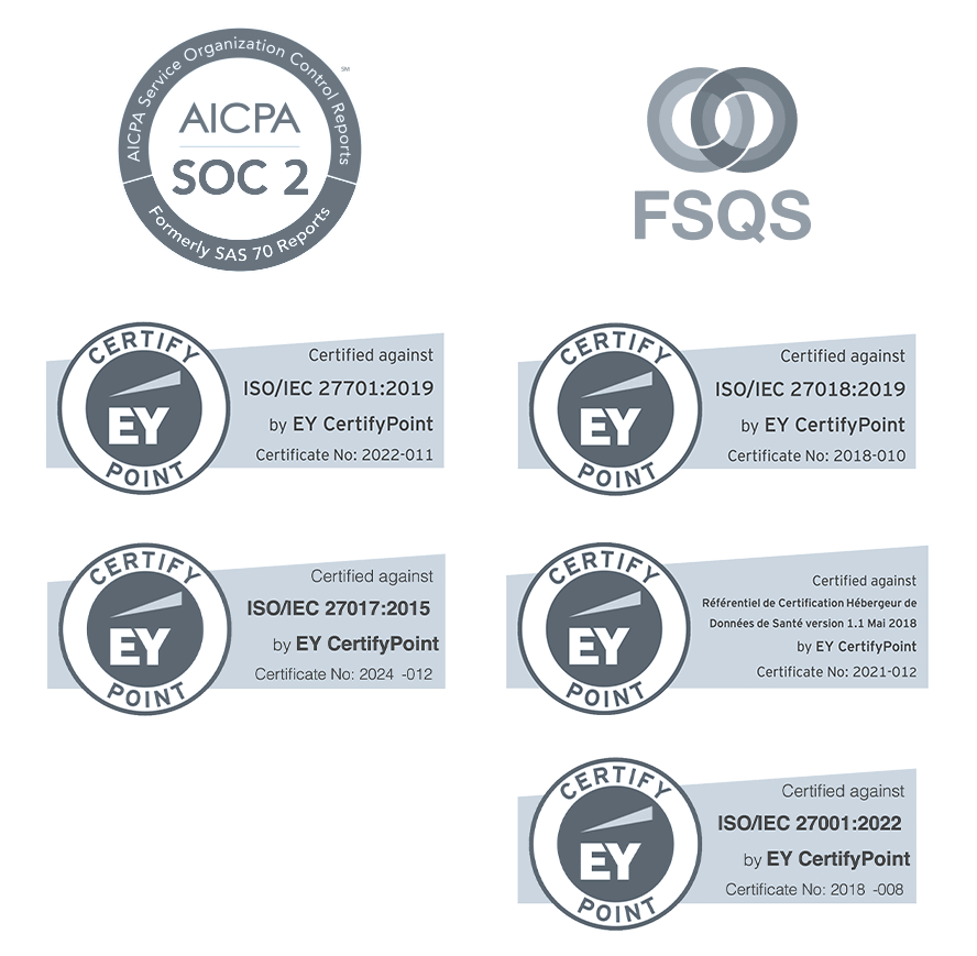 Compliance badges 